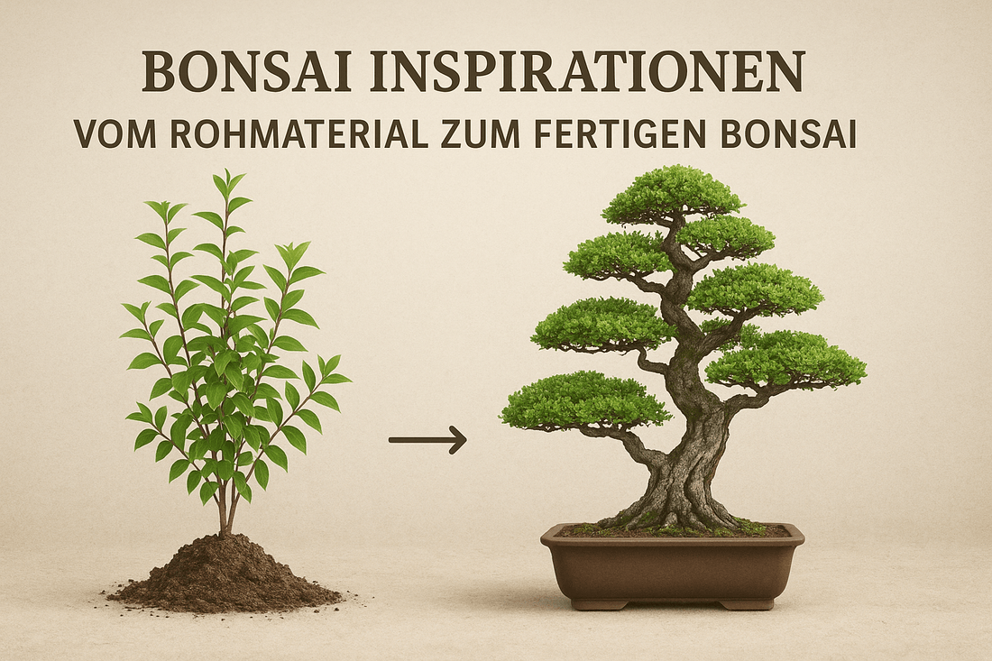 Junger Baum zum fertigen Bonsai