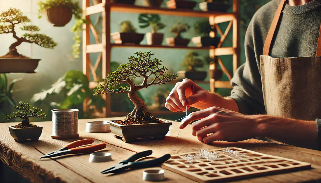 Bonsai in Bearbeitung