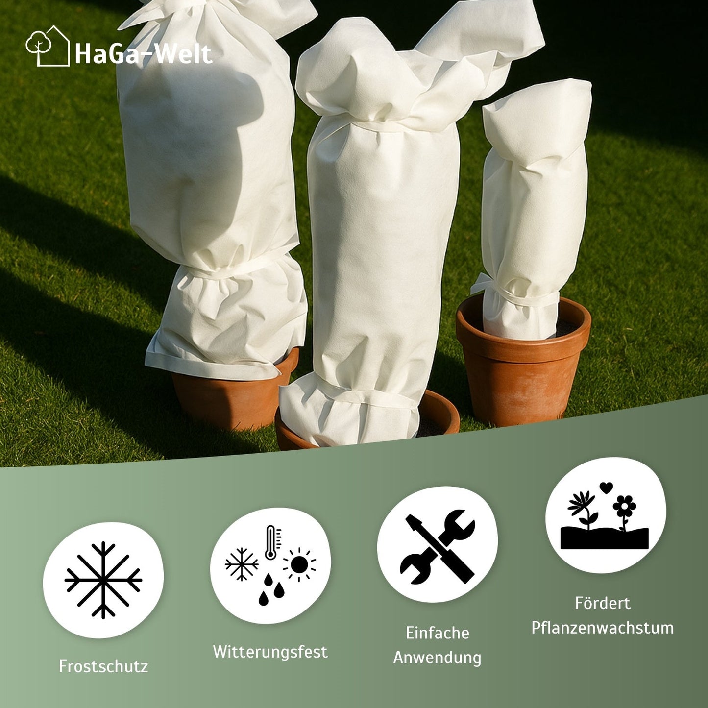 Wintervlies 80g/m² Kälteschutzvlies Pflanzenschutz