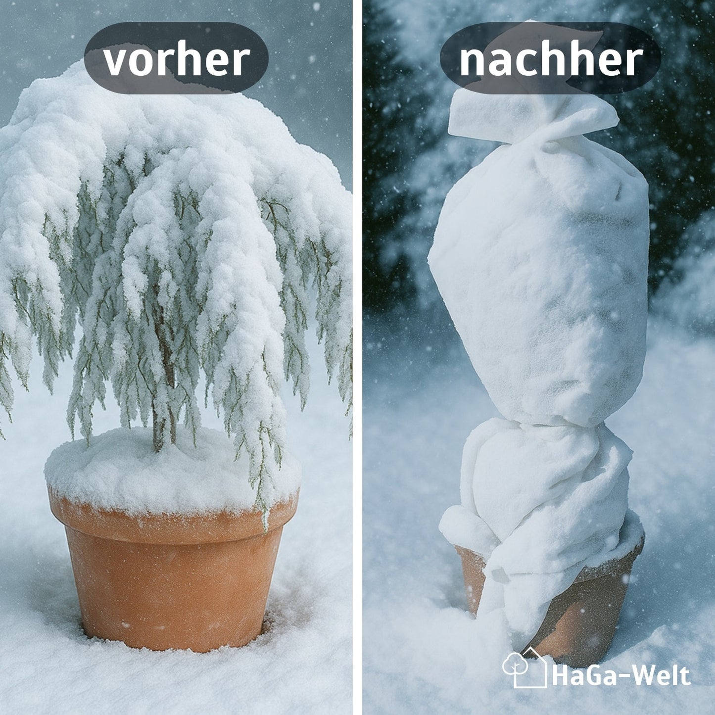 Wintervlies 80g/m² Kälteschutzvlies Pflanzenschutz
